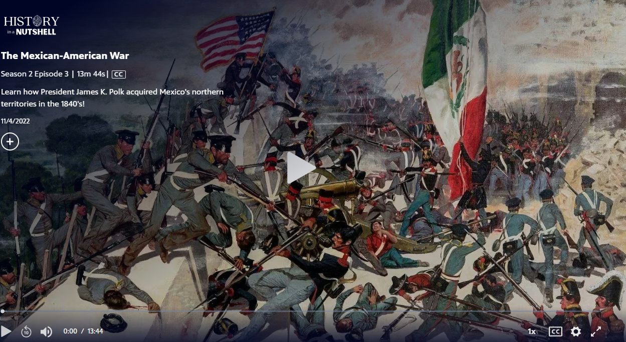 Learn how President James K. Polk acquired Mexico's northern territories in the 1840's!
