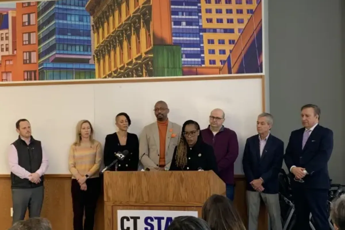 Leaders gathered at CT State Capital Community College in Hartford to discuss domestic violence prevention for teenagers.