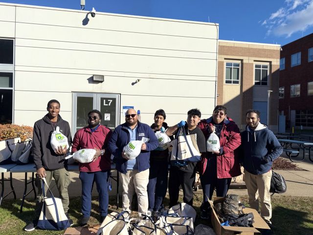 A turkey drive was held at CT State Housatonic.